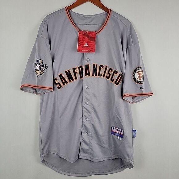 Majestic San Francisco Giants World Series Jersey 2010 Size 52 Brian Wilson #38 - Picture 1 of 12
